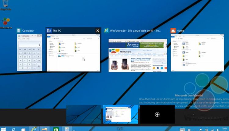 Windows9プレビュー版VirtualDesktop