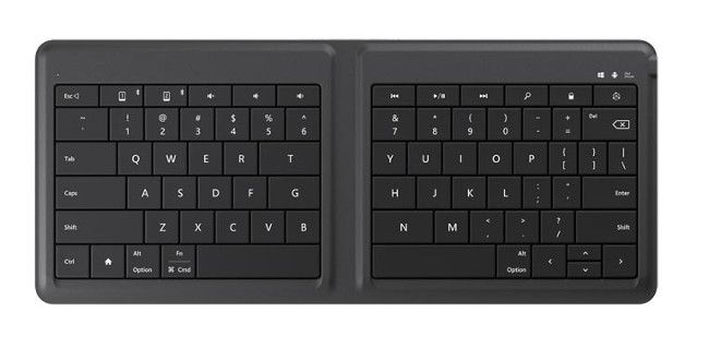 Microsoft Universal Foldable Keyboard 展開図