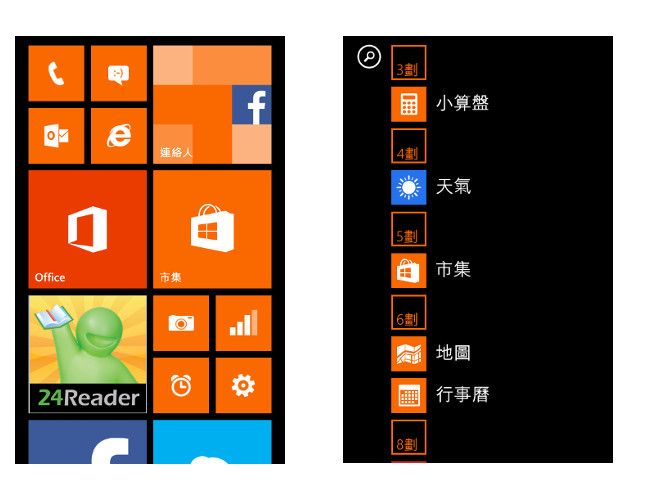Lumia 636 スタート画面