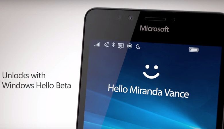 Lumia 950はWindows Helloに対応