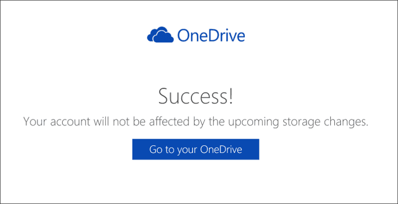 OneDriveの容量維持に成功