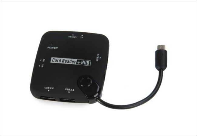 All-in-one OTG USB Hub and Card Reader