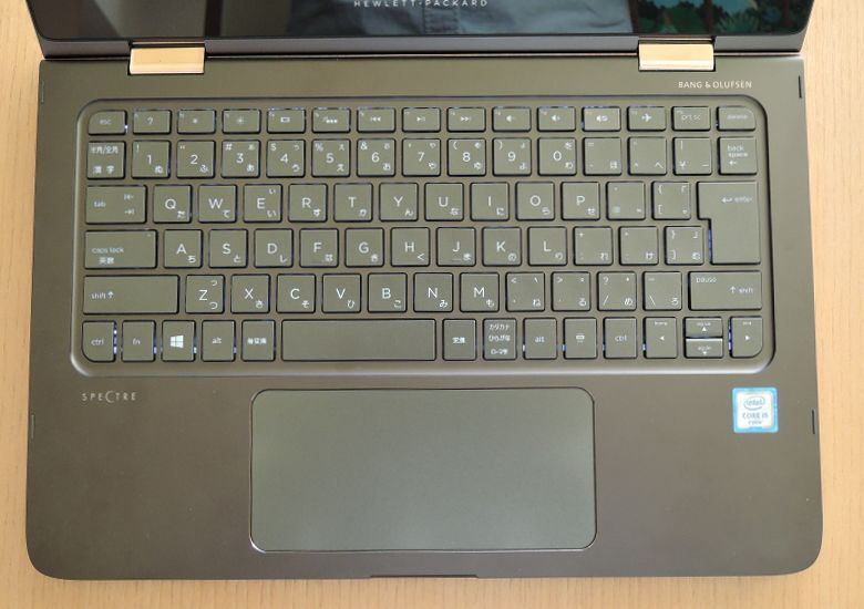 HP Spectre 13 x360 Limited Edition　キーボード