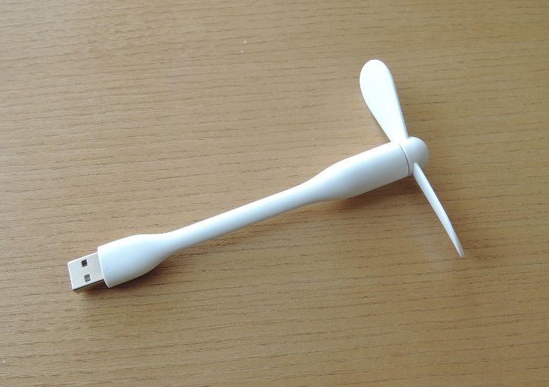Xiaomi USB ポータブル扇風機　完成図