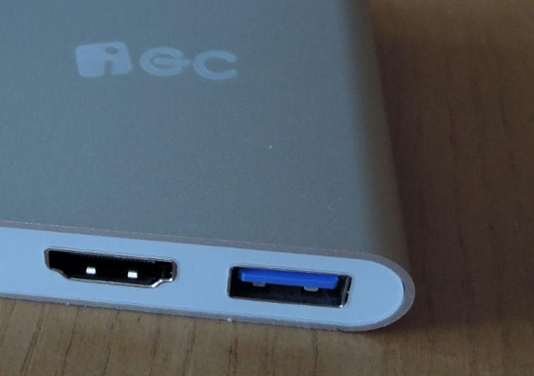 EC Technology USB Type-Cハブ　アルミ素材