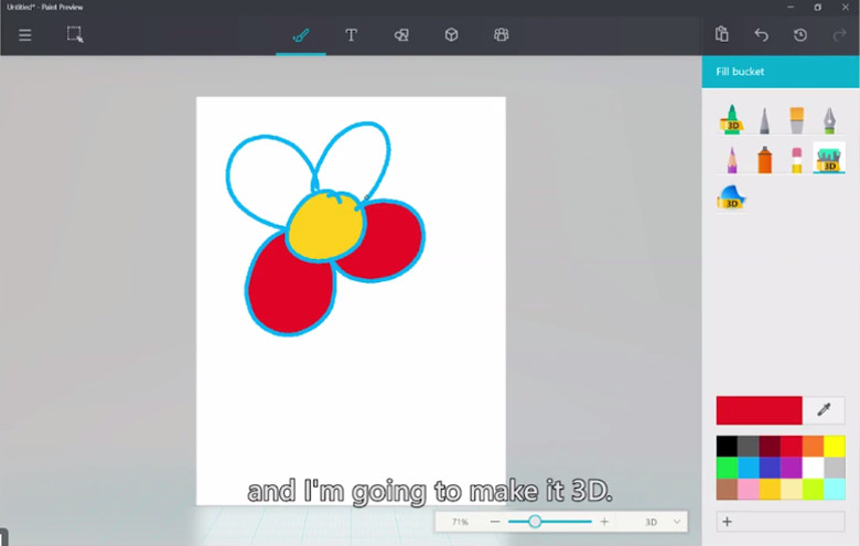 Microsoft Paint 画面