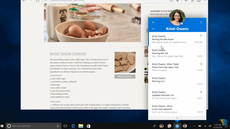 Windows 10 Creators Update Build 14959　友達をピン留め