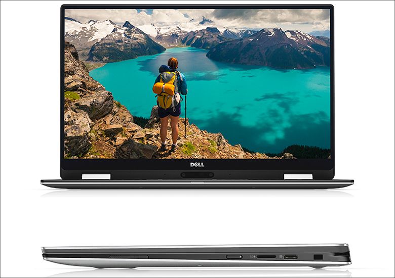 DELL XPS 13 2 in 1 正面と側面