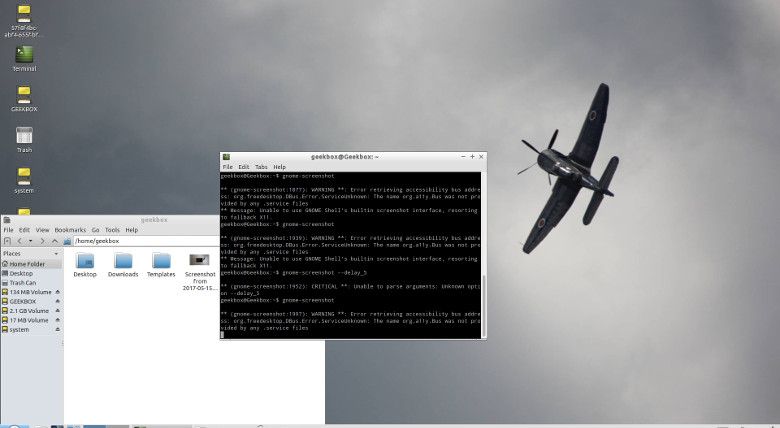 Geekbox Ubuntu側