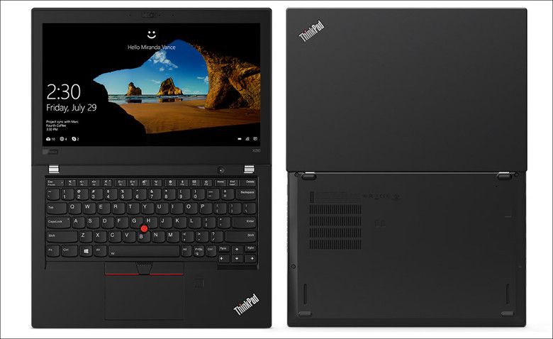 Lenovo ThinkPad X280 180度開口