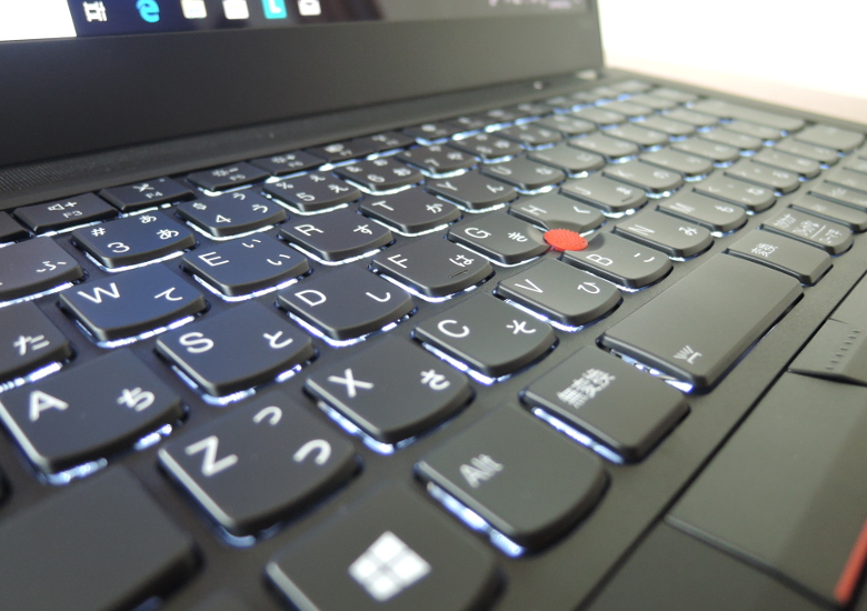 Lenovo ThinkPad T490 キーボード拡大