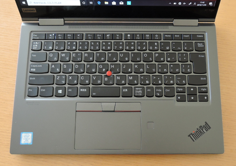 Lenovo ThinkPad X1 Yoga(2019) キーボード
