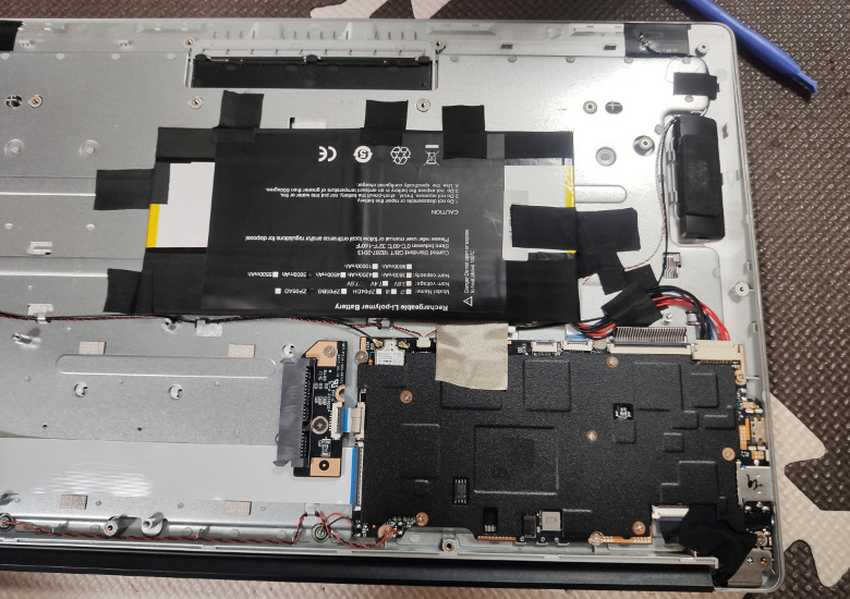 中華PCのバッテリーが壊れたので、互換バッテリーをAliexpressで購入し 