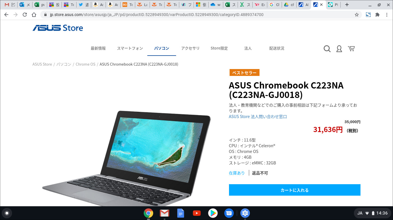 ASUS Chromebook C223NA Chrome