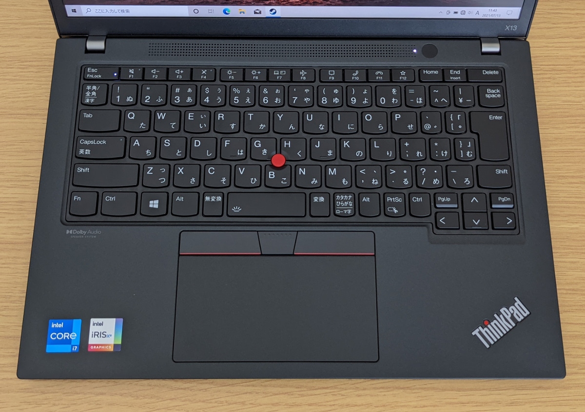 Lenovo ThinkPad X13 Gen 2 キーボード