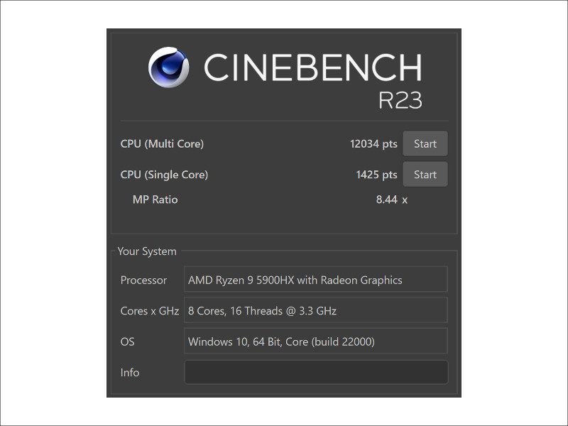 ASUS Vivobook Pro 16X OLED CINEBENCH R23