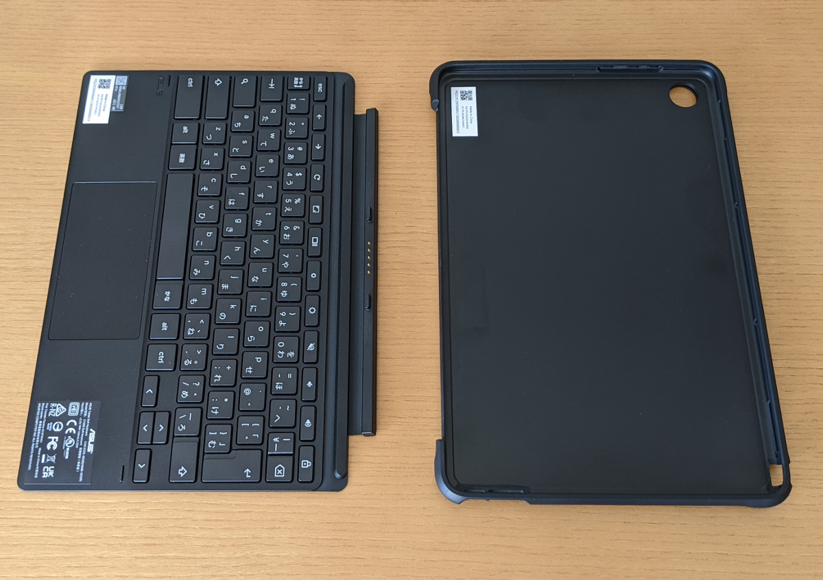 ASUS Chromebook Detachable CZ1(CZ1000) キーボードとカバー