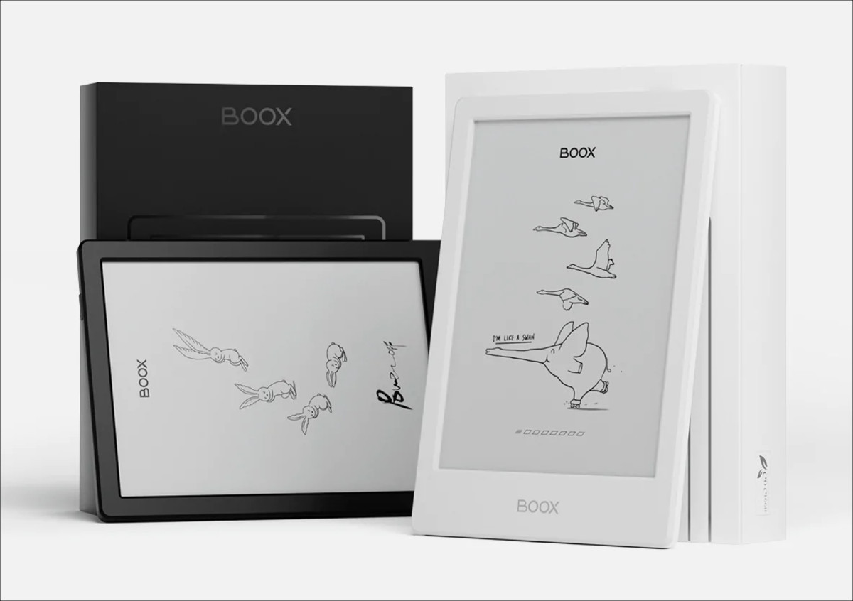 【極美品】 BOOK poke4 lite 専用ケース付き　Android Eインクリーダー 電子ブックリーダー