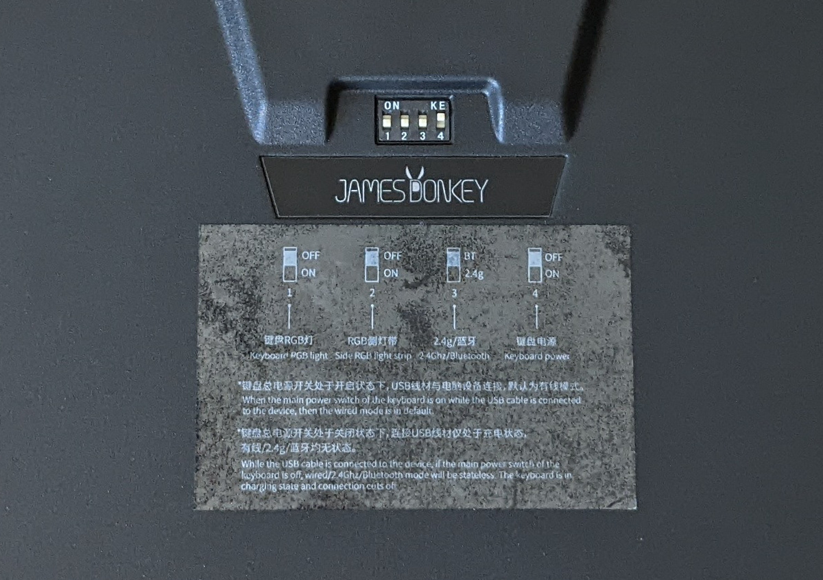 Jamesdonkey RS4 DIPスイッチ