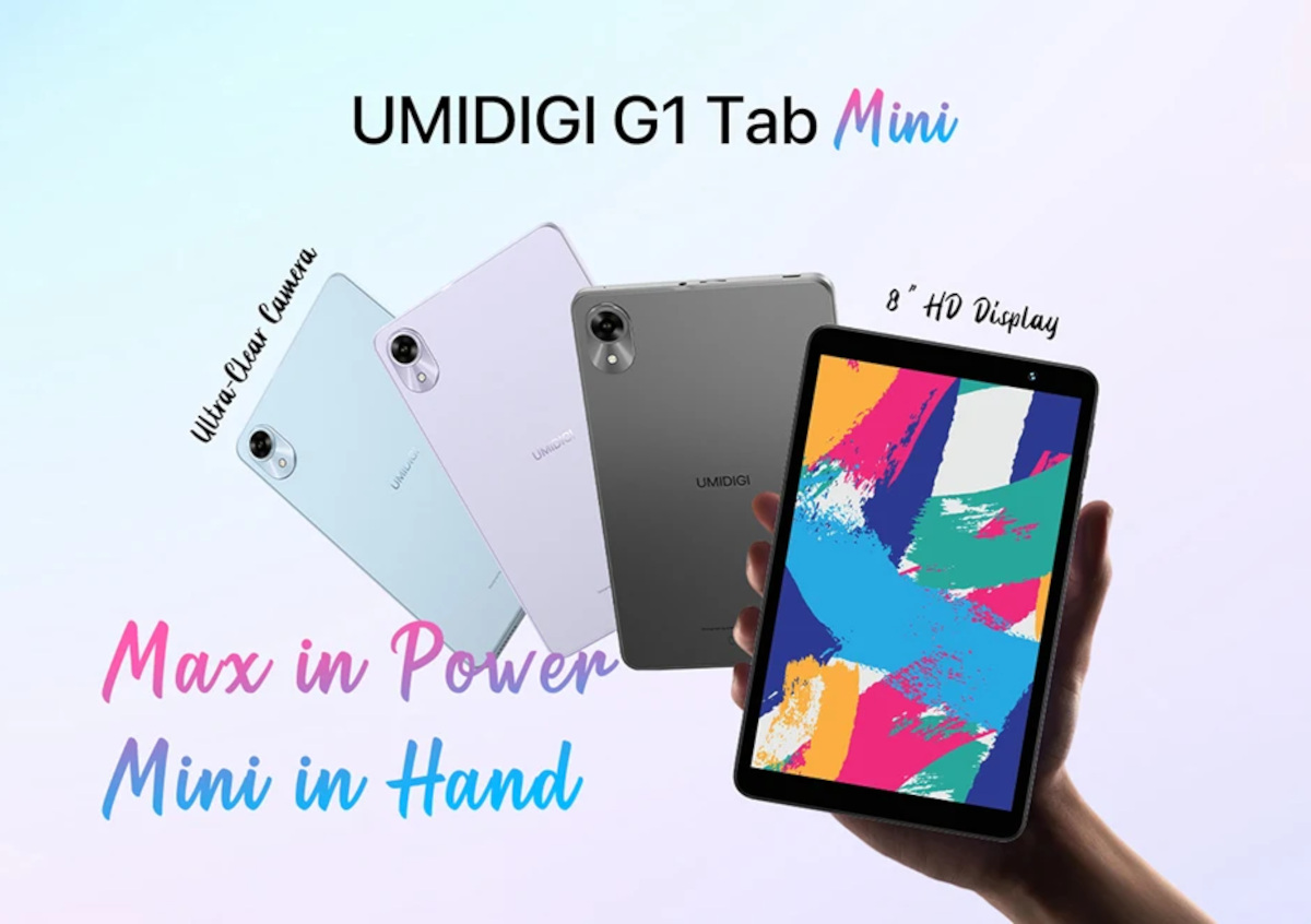 UMIDIGI G1 Tab Mini － UMIDIGIからもAndroid 14搭載のエントリー8インチタブレットが！セール価格に期待しましょう