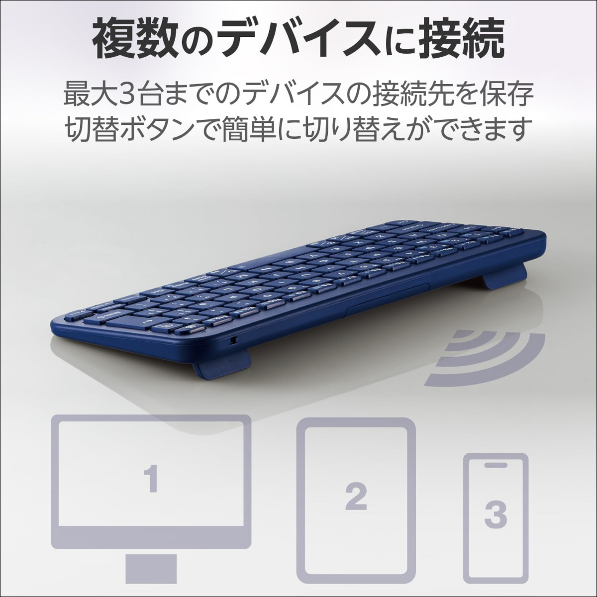 エレコム Bluetooth薄型ミニキーボード “Slint” TK-TM10BPシリーズ