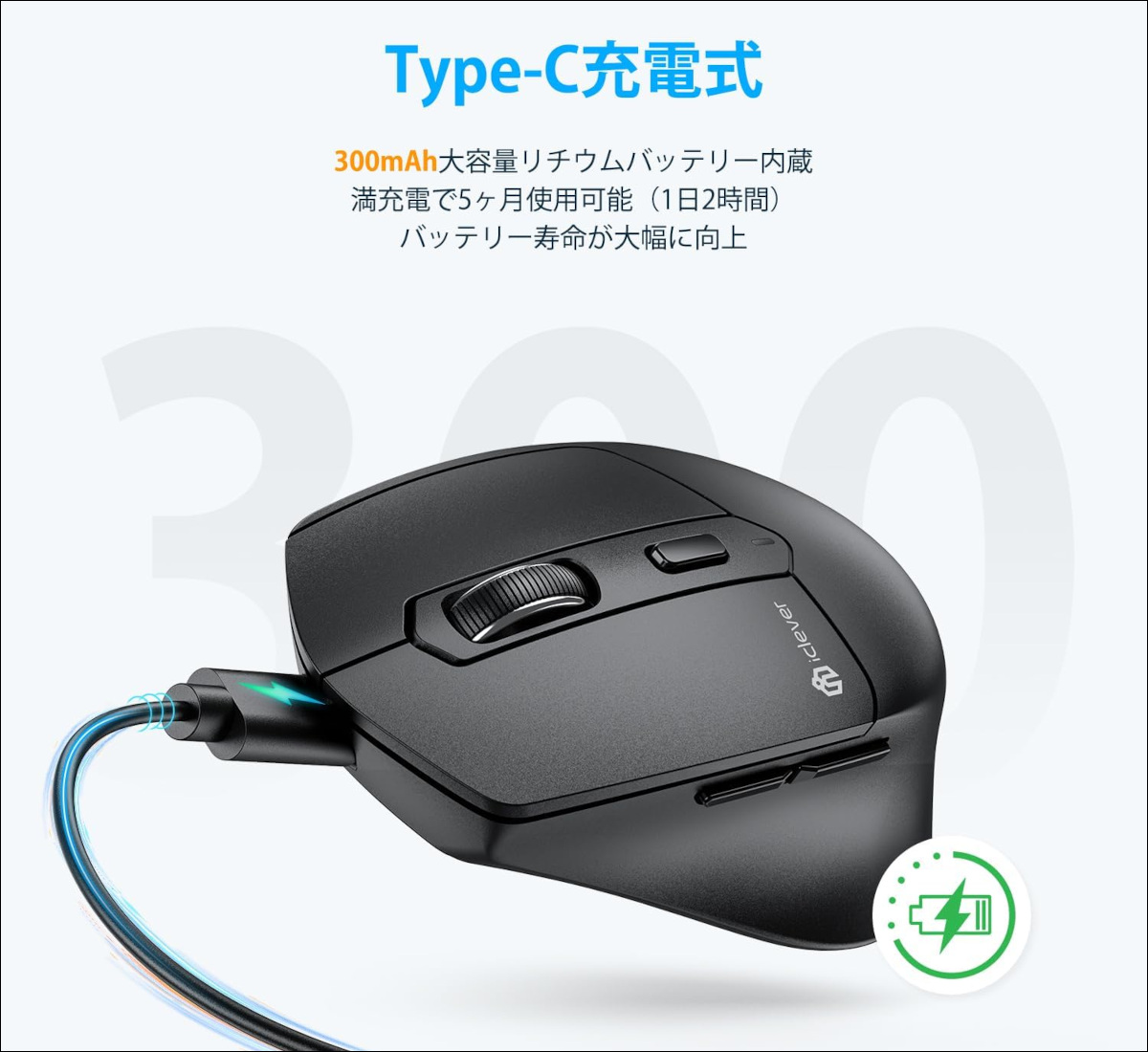 iClever ワイヤレスマウス MD360