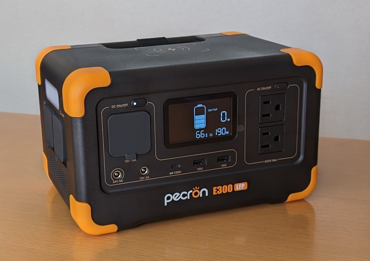 PECRON E300LFPポータブル電源 