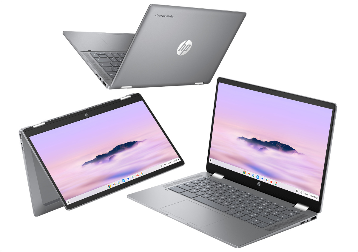 HP Chromebook x360 14 / Chromebook Plus x360 14 － 14インチでコンバーチブル2 in 1タイプのChromebook。スペックもいいです