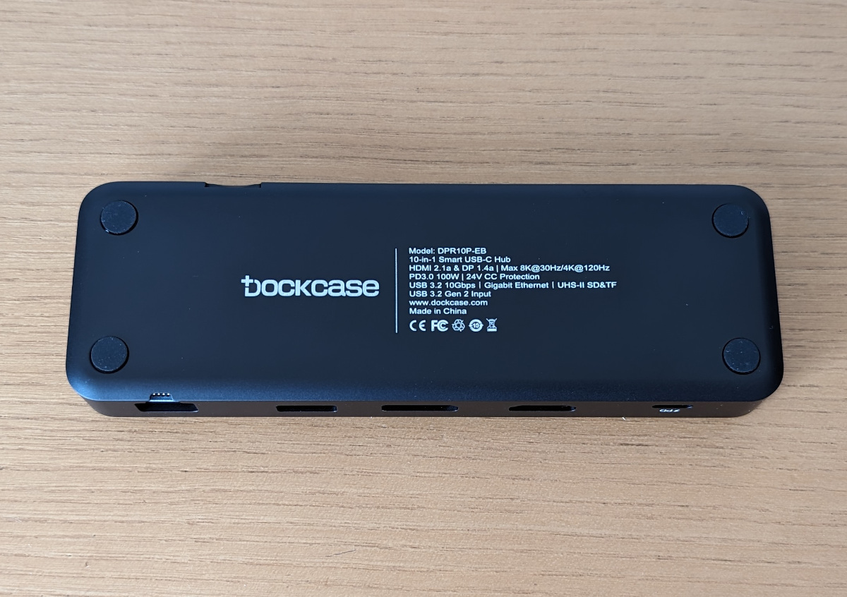 DOCKCASE 10-in-1 USB-C ハブ DPR10P 背面