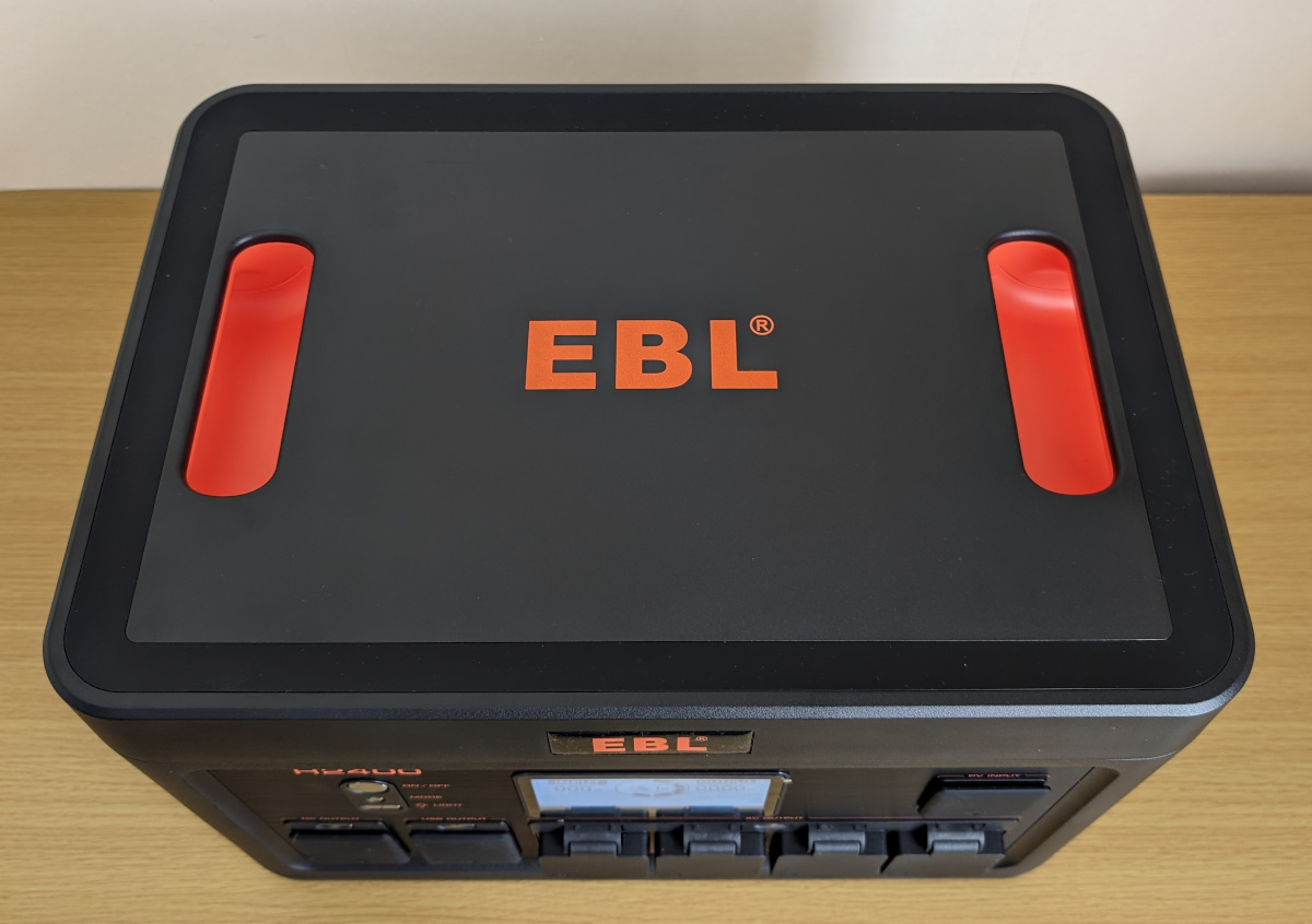 EBL H2400 ポータブル電源 上面