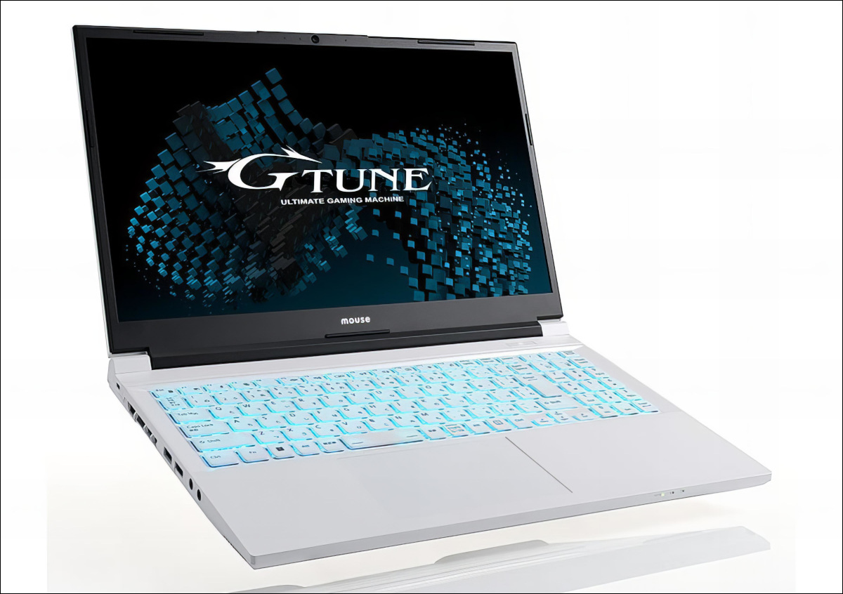 mouse G-Tune P5-I7G60WT-B － G-Tuneブランド初の「白いゲーミングノート」、手厚い電話サポートと3年間の保証付きです