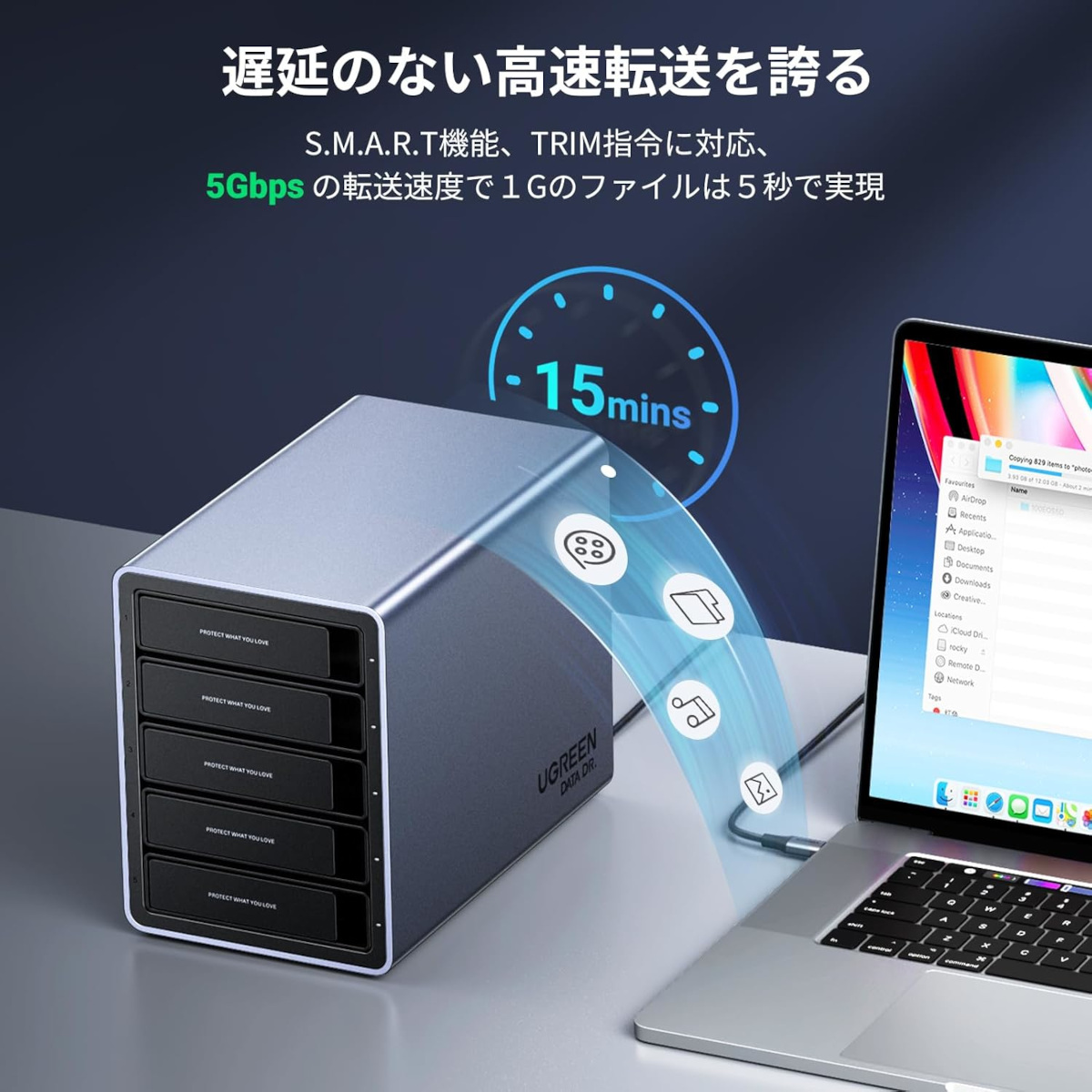 UGREEN 5Bay SSD/HDD ケース