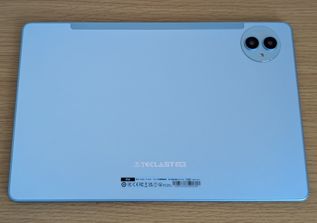 Teclast P50（90Hz）背面