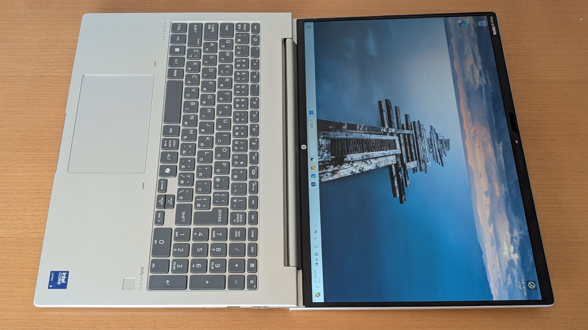 HP ProBook 460 G11 ヒンジ最大開口
