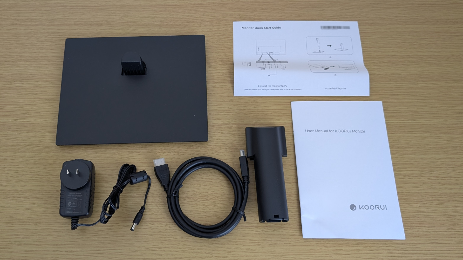 KOORUI E2212F 同梱物