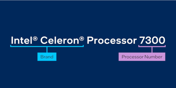 Celeronシリーズのネーミングルール