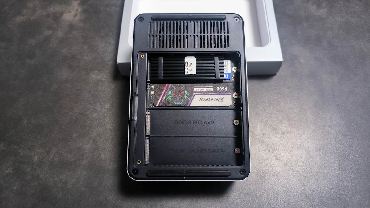 GMKtec NucBox G9 レビュー － Intel N150でSSD×4を安定運用