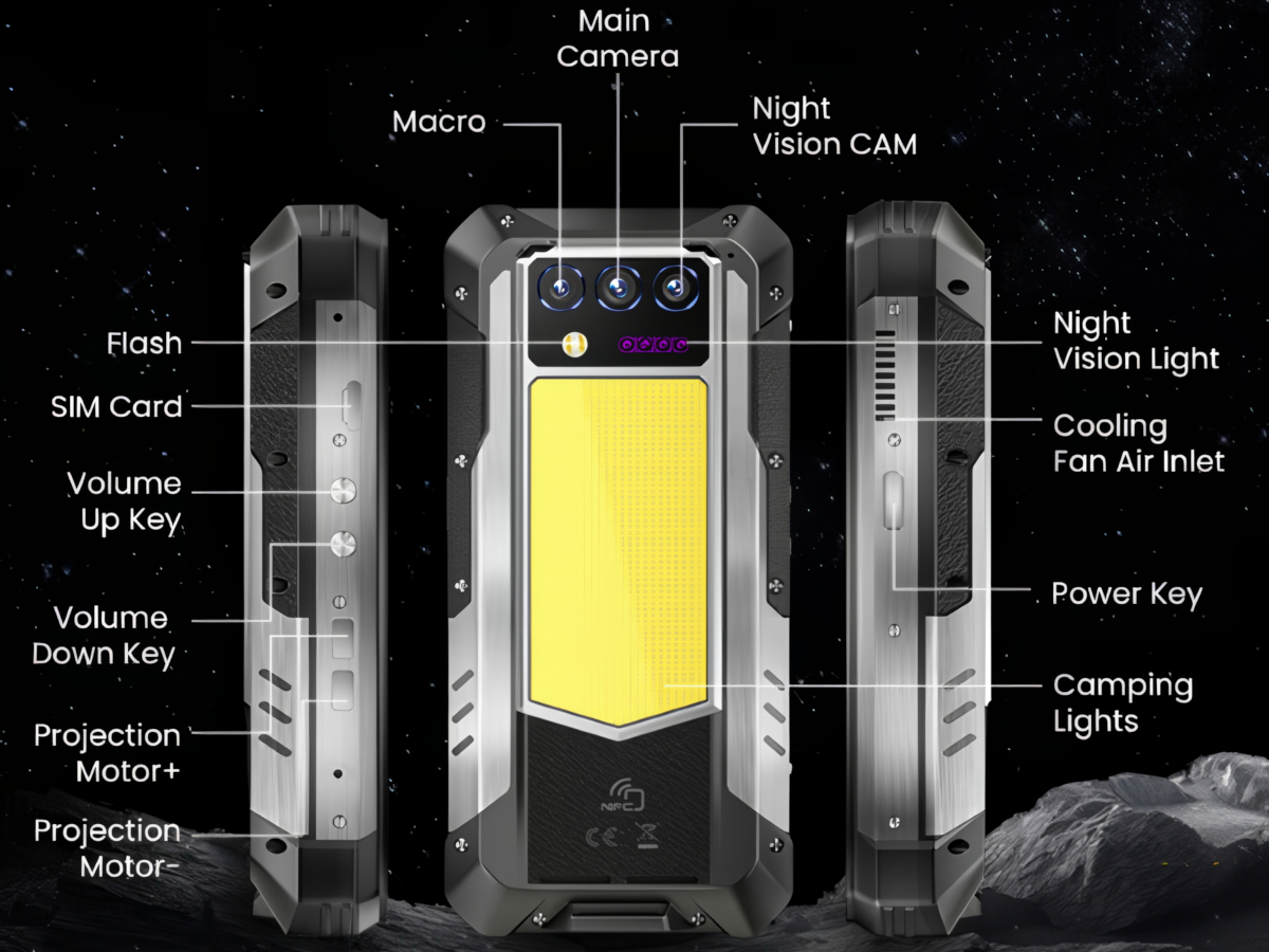 携帯電話本体 OUKITEL WP100 TITAN Oukitel WP100 Titan 5G Rugged Phone 6.8-inch 120Hz 33000mAh