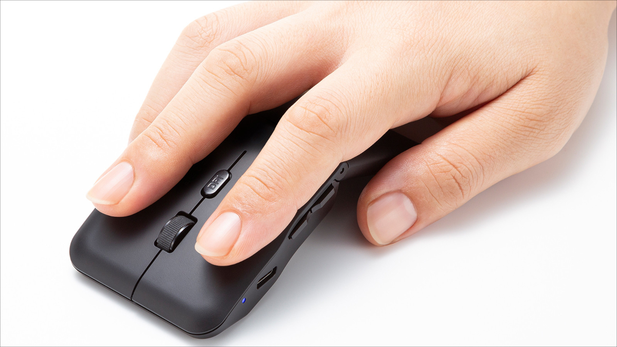 サンワサプライ 超薄型ワイヤレスマウス MA-WBIS5117BK