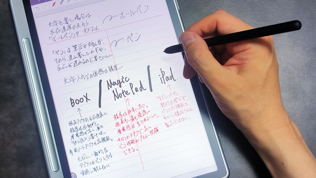 XPPen Magic Note Pad 文字入力