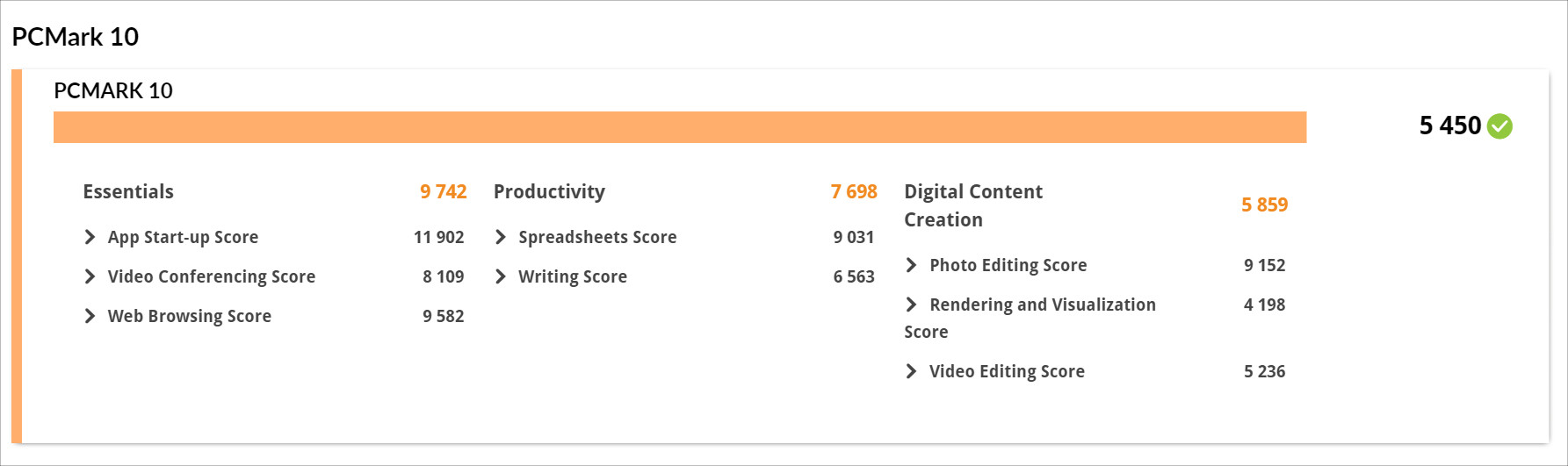 富士通 FMV Note C PC Mark