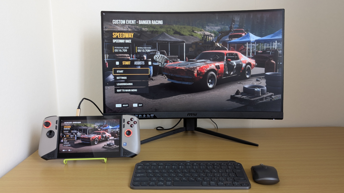 MSI Claw 8 AI+ A2VM 周辺機器接続