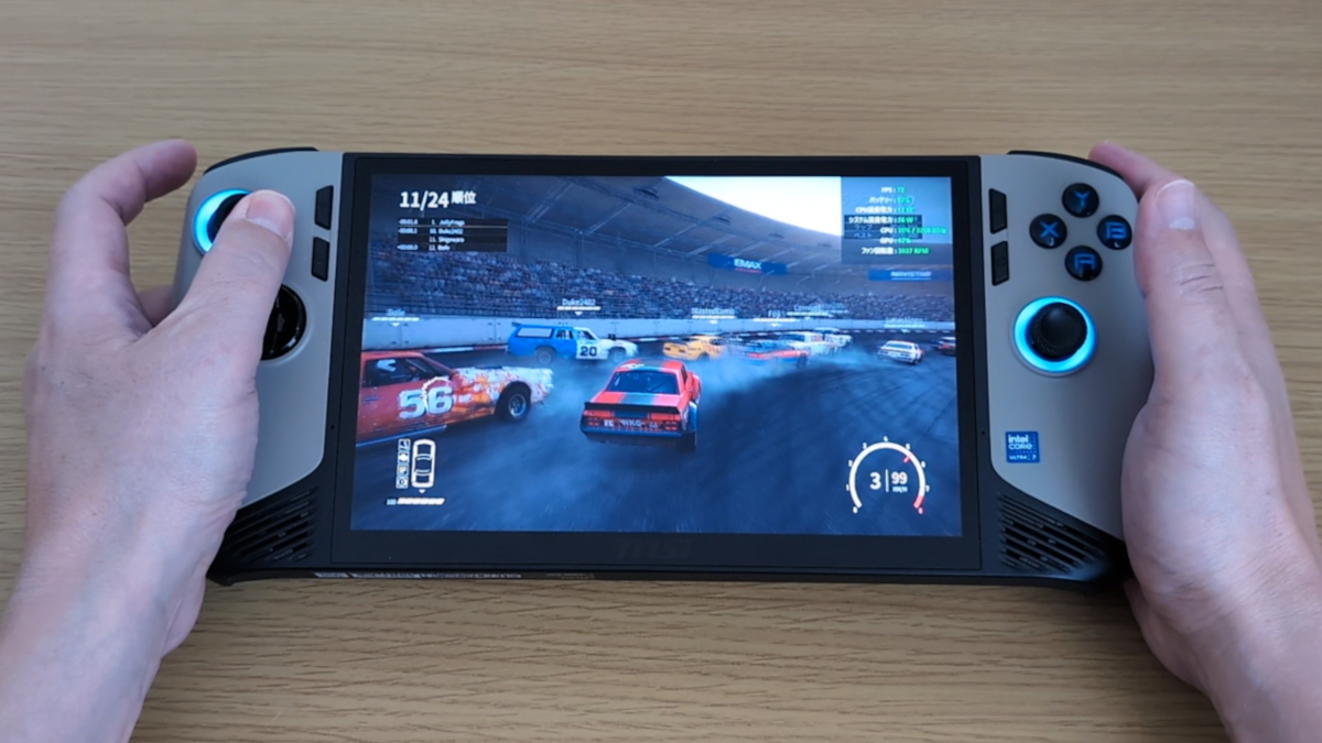 MSI Claw 8 AI+ A2VM Wreckfest