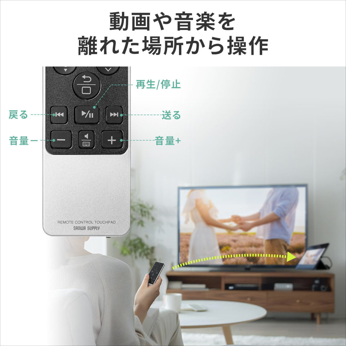 サンワダイレクト タッチパッド リモコン マウス 400-MABT188N
