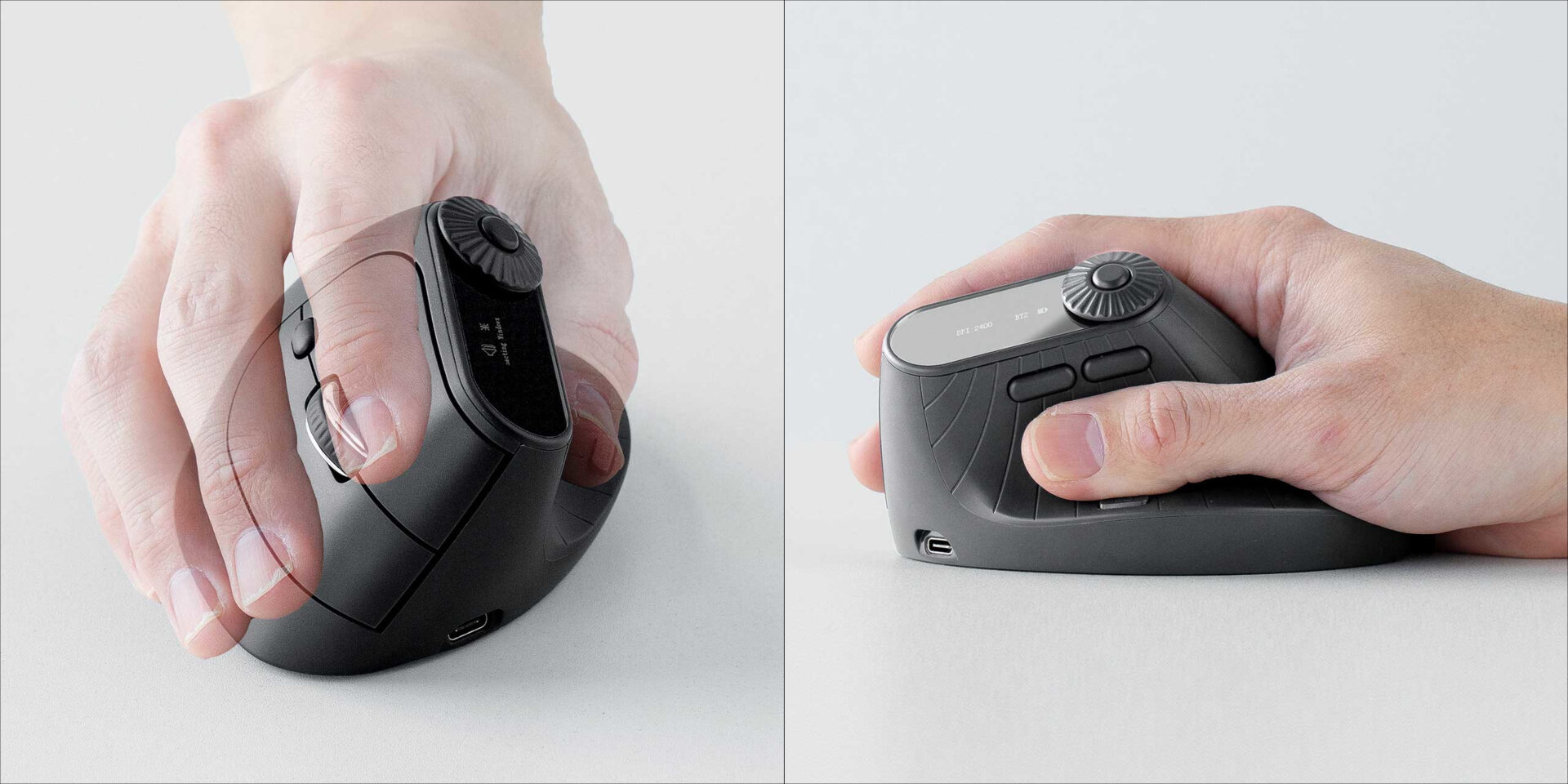 サンワダイレクト エルゴノミクスマウス 400-MAWBT196