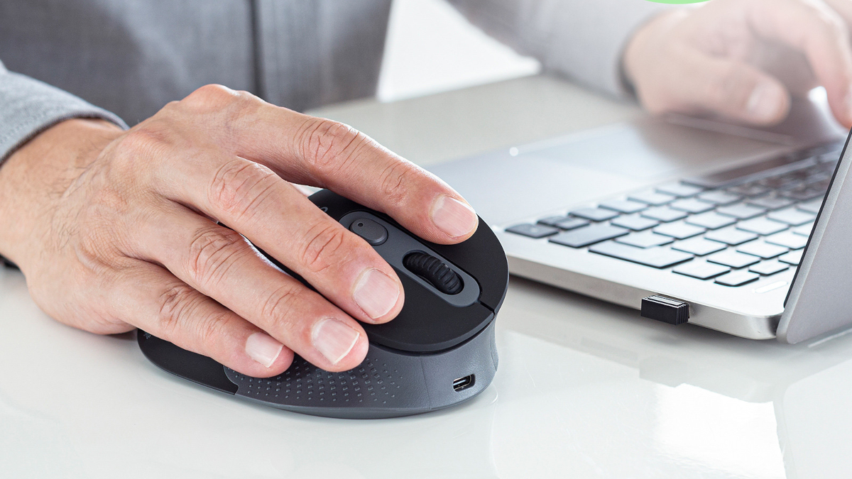 サンワサプライ 充電式静音エルゴノミクスマウス MA-EWBBS528