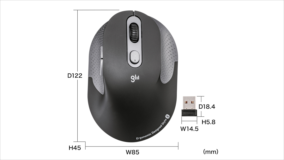 サンワサプライ 充電式静音エルゴノミクスマウス MA-EWBBS528