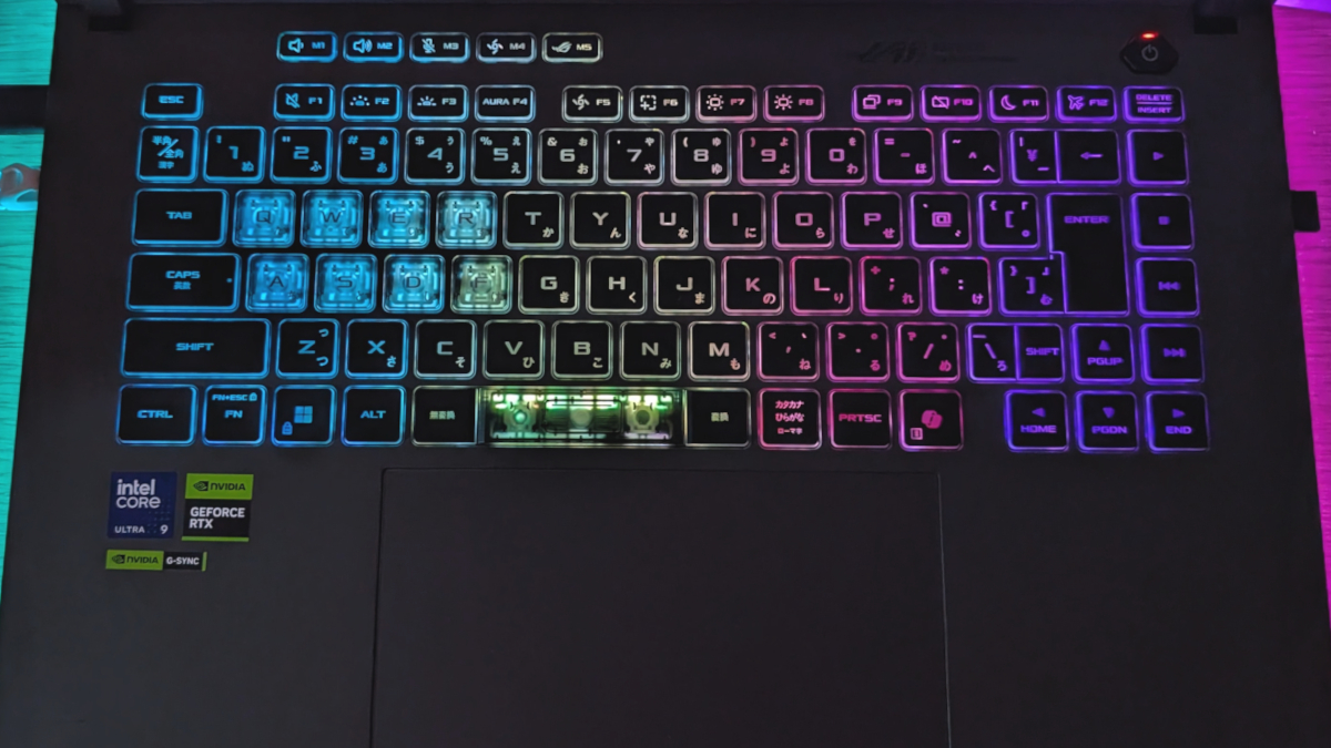 ASUS ROG Strix G16 (2025) G615 キーボード