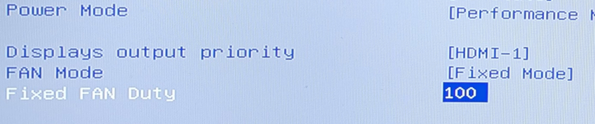 GEEKOM GT13 Pro 2025エディション パファンモード選択