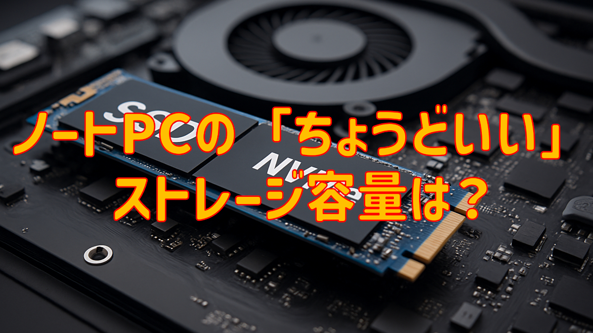 ノートPCの「ちょうどいい」ストレージ容量は？
